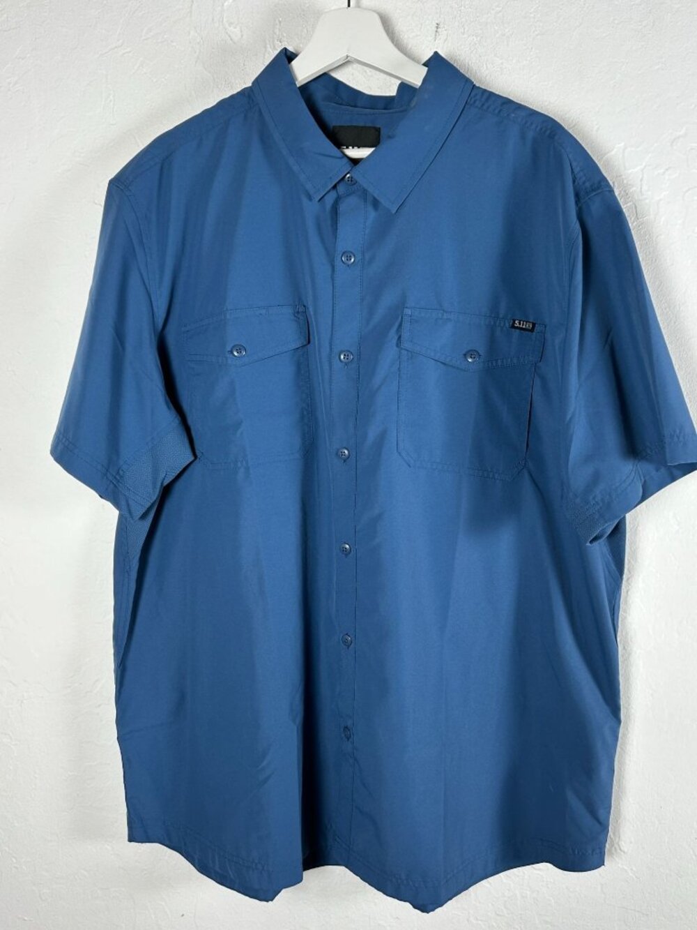 5.11 Tactical Mens Short Sleeve Button Up Shirt XXL UPF 50+ Outdoor Casual